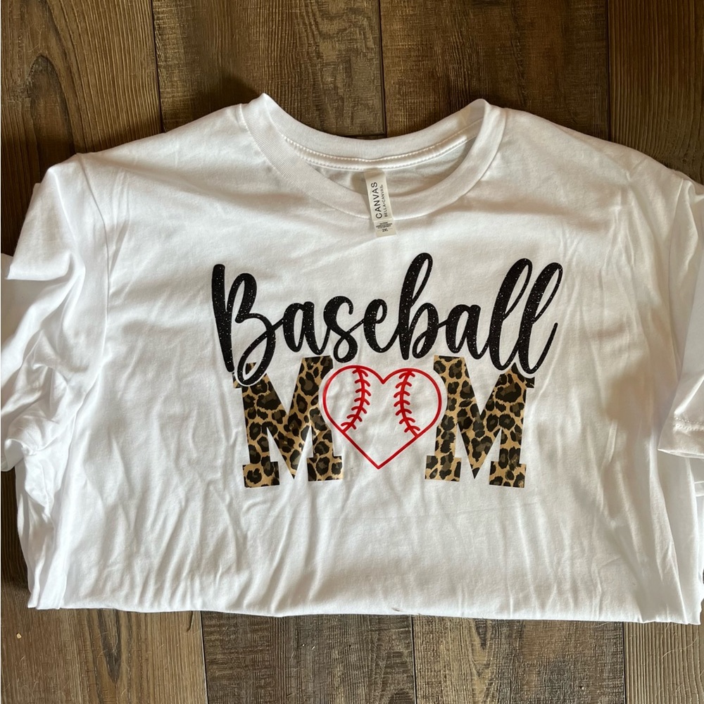 Baseball mom t-shirt